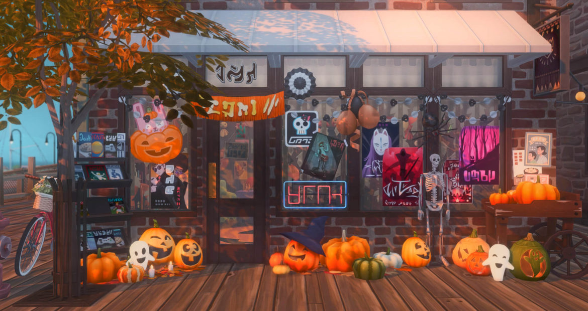 Sims 4 loft cafe and gift shop