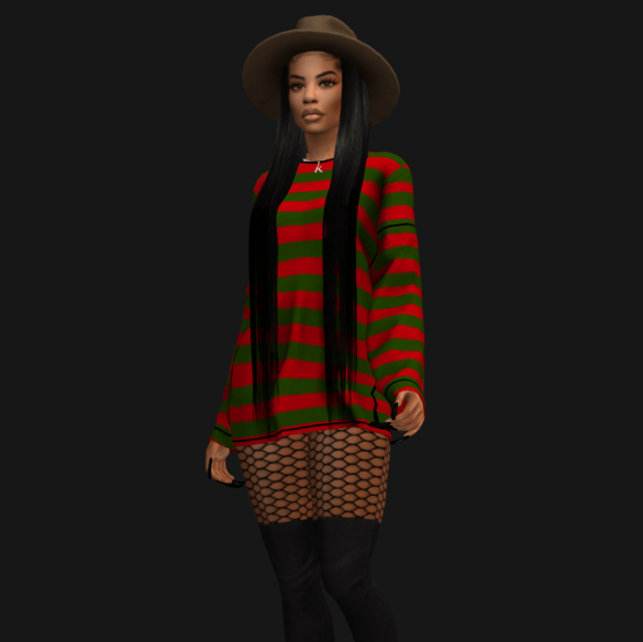 Sims 4 look no 2 beautiful nightmare top dress