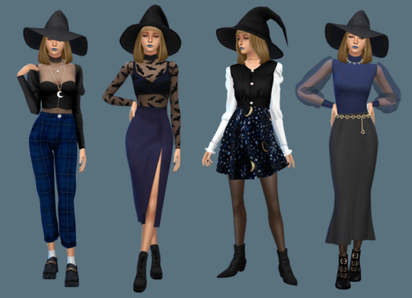 Sims 4 lookbook 7 moonlight