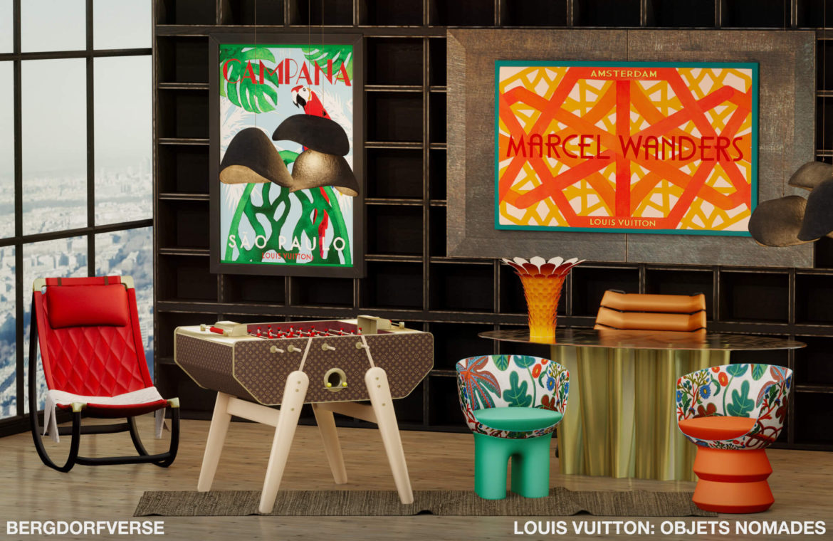 Sims 4 louis vuitton objets nomades megapack hey
