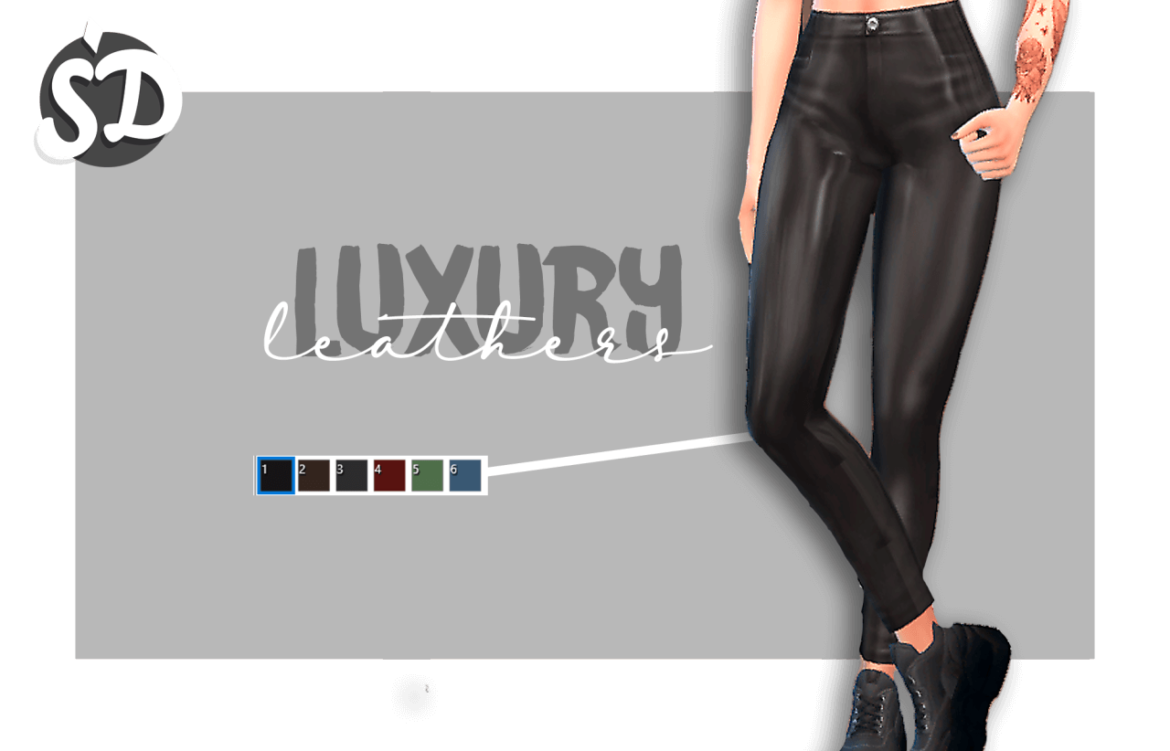 Sims 4 LUXURY LEATHERS