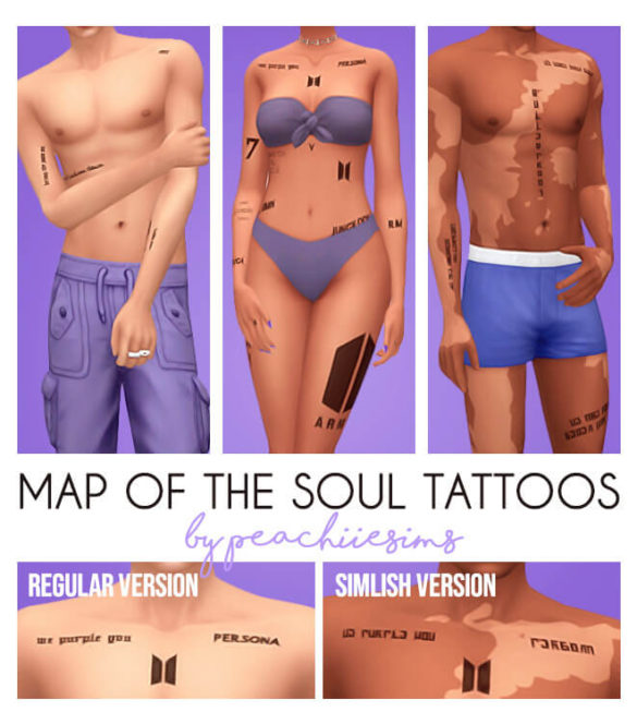 Sims 4 map of the soul tattoos