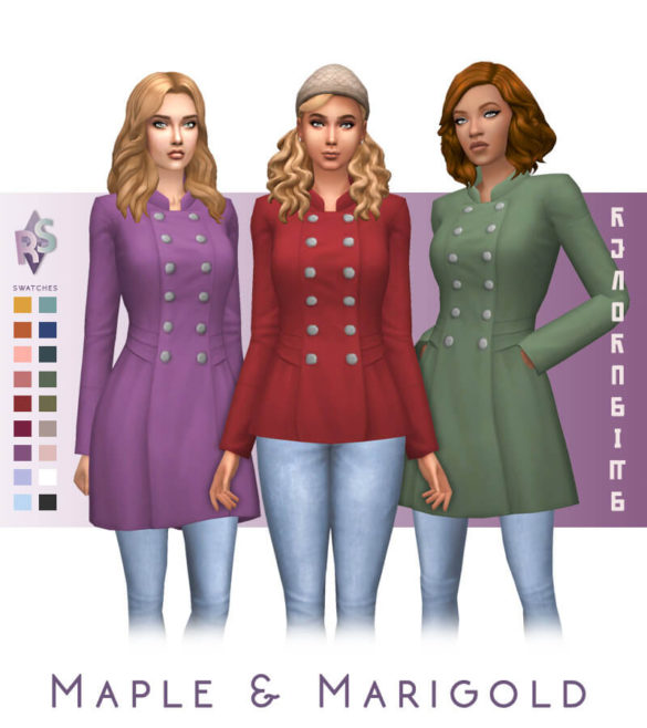 Sims 4 maple marigold coats