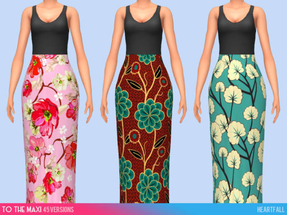 Sims 4 maxi dress for the summer
