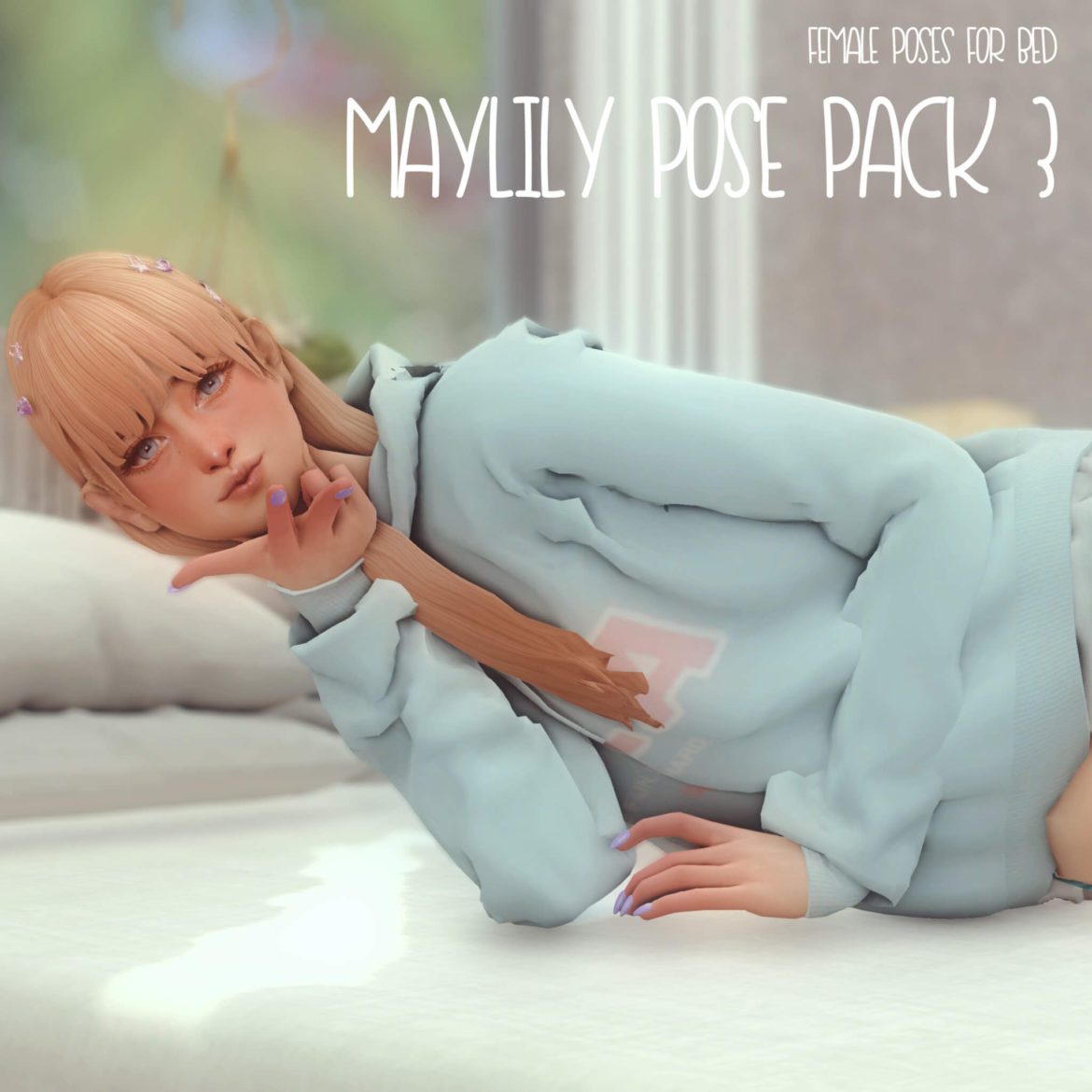 Sims 4 maylily pose pack 3 female pose for bed x 10 all