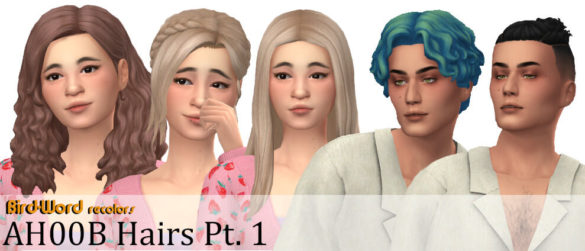 Mercedes, Athena, Miranda, Chase and Dante Hairs