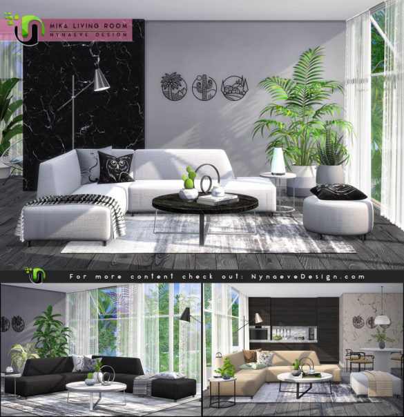 Sims 4 mika living room