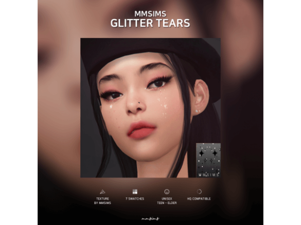 Sims 4 MMSIMS Glitter Tears by MMSIMS