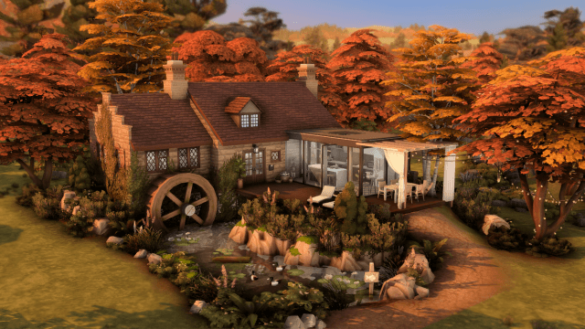 Sims 4 Modern Autumn Cottage