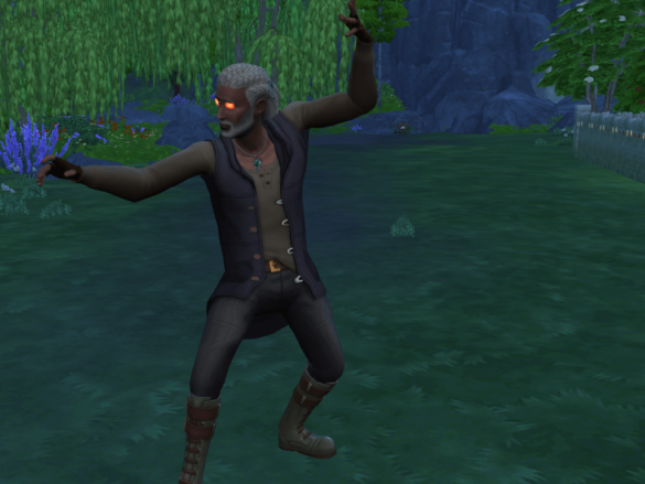 Sims 4 New spell (Obsidio)-Realm of Magic mod