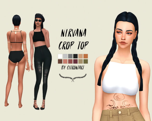 Sims 4 nirvana crop top