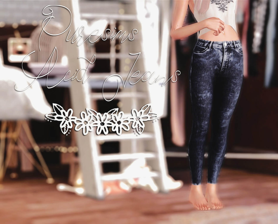 Sims 4 puresims acid jeans three