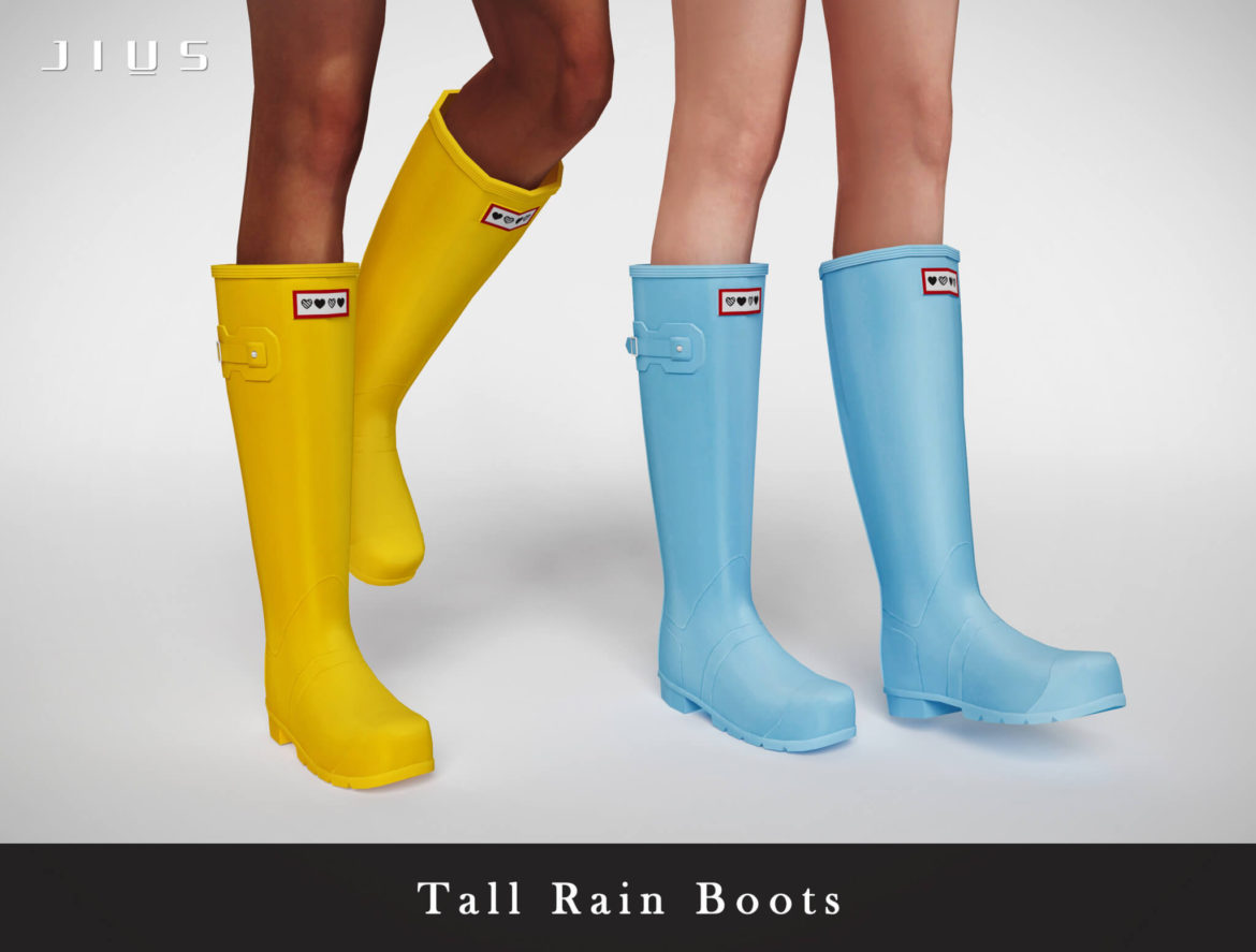Sims 4 rain boots collection part i jius tall rain