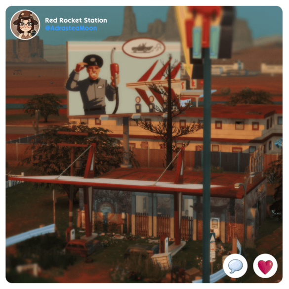 Sims 4 red rocket station