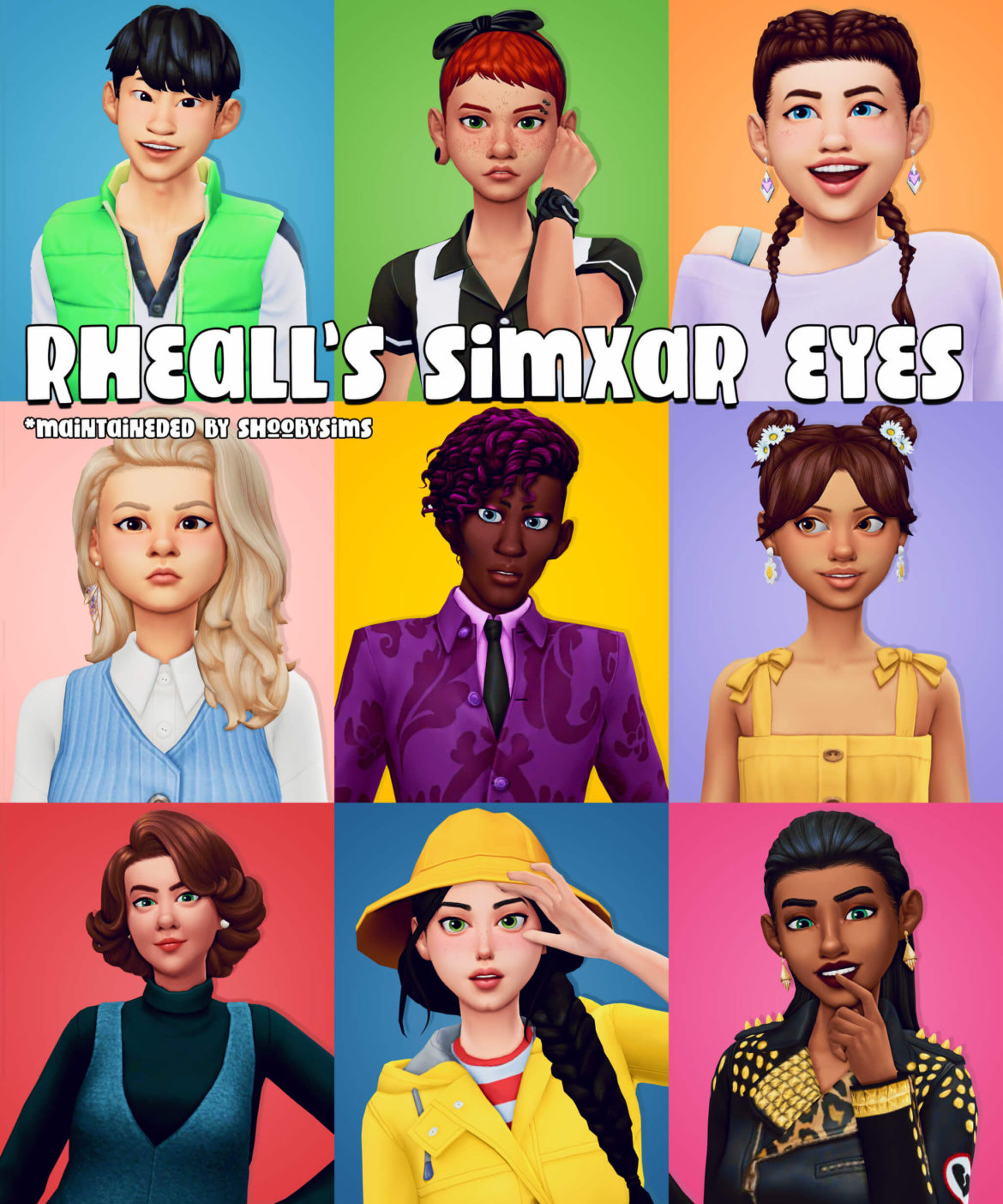 Sims 4 rhealls default simxar eyes