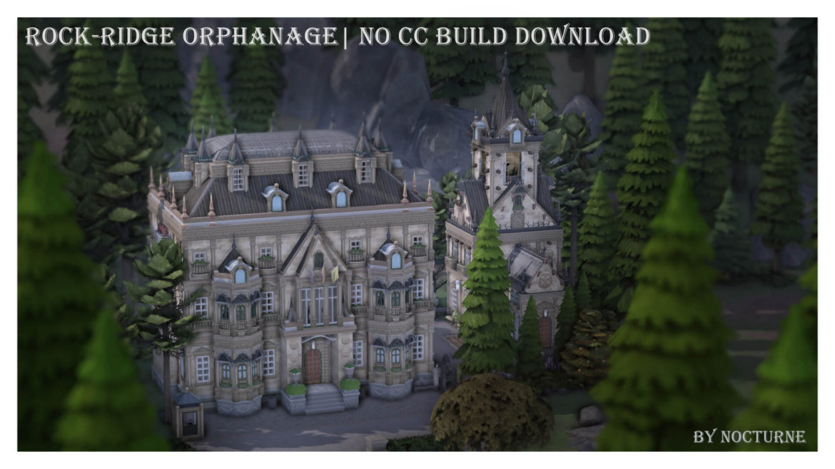 Sims 4 rock ridge orphanage boop no cc lot download