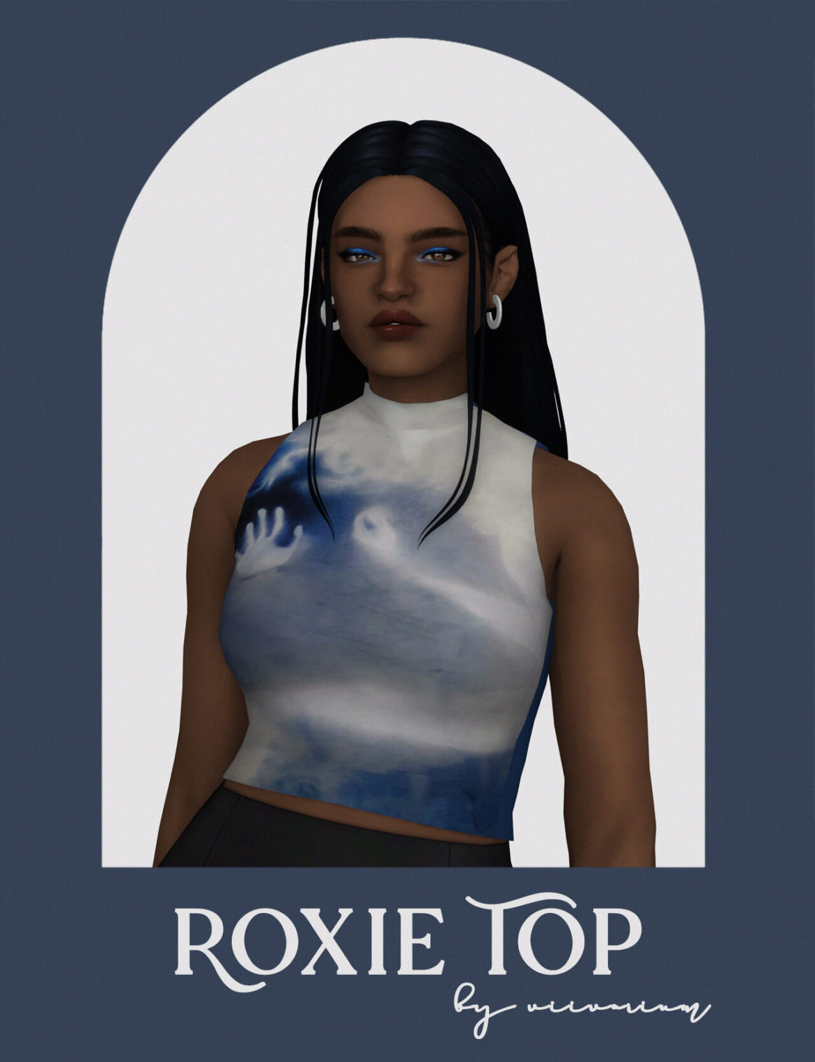 Sims 4 roxie top