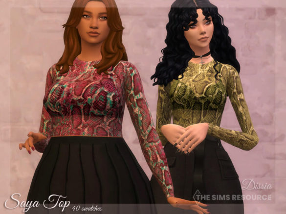 Sims 4 Saya Top by Dissia