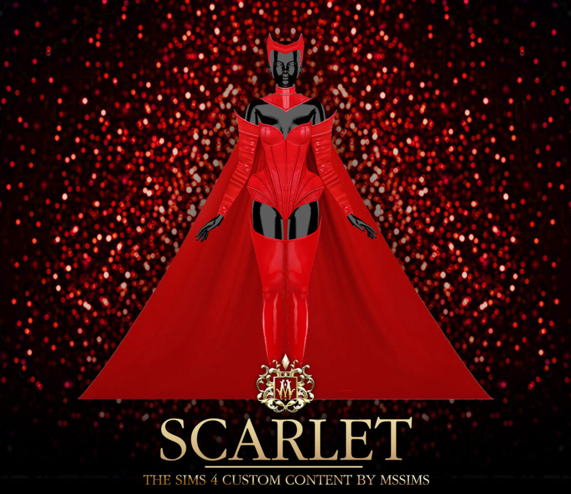 Sims 4 SCARLET COSTUME SET