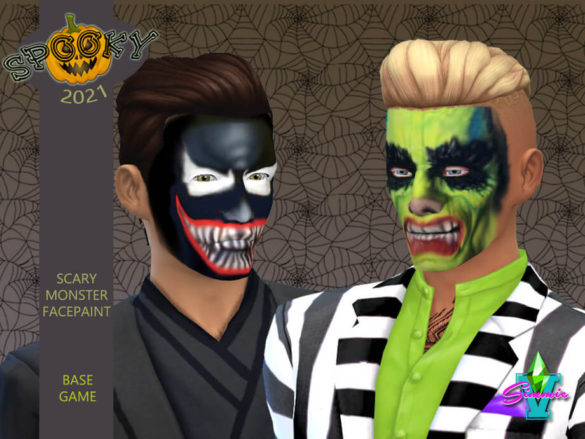 Sims 4 Scary Monster FP by SimmieV from TSR