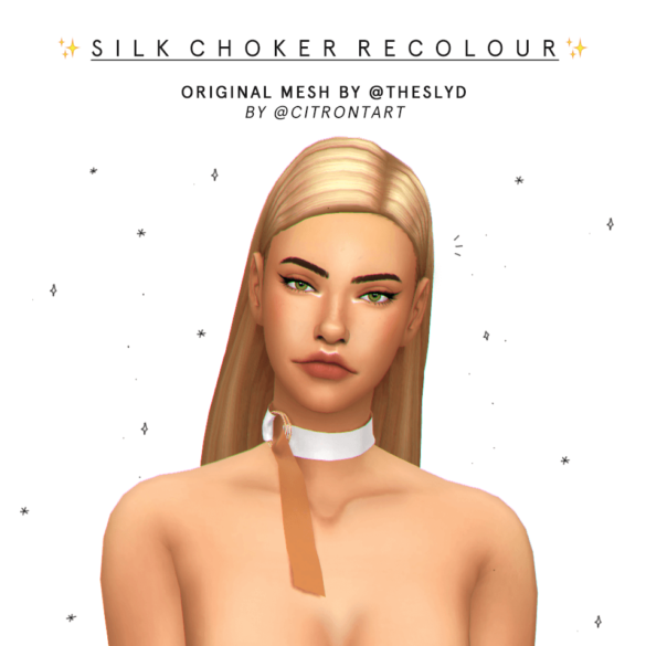Sims 4 silk choker