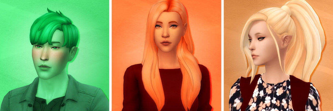 Sims 4 simandy hair dump recolours