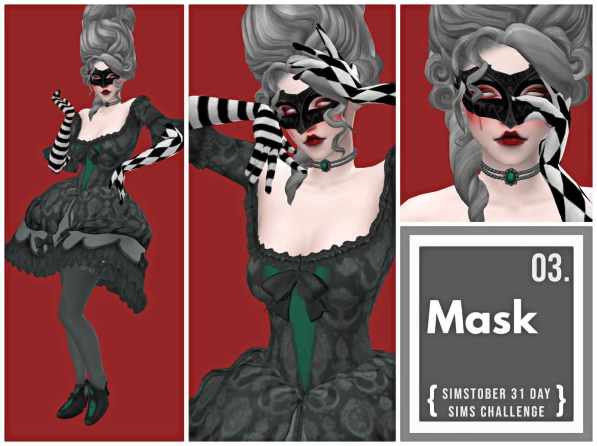 Sims 4 simstober day 03 mask face hair