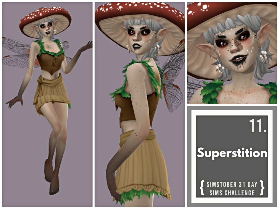Sims 4 simstober day 11 superstition dire