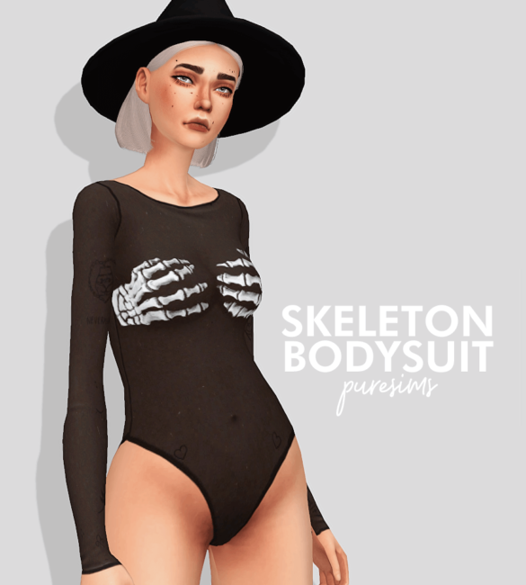 Sims 4 skeleton bodysuit