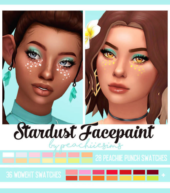 Sims 4 stardust facepaint a cute star facepaint inspired