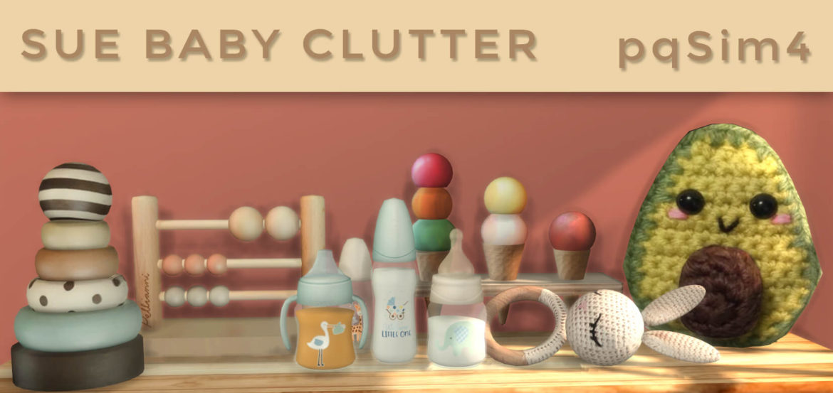 Sims 4 Sue Baby Clutter from PQSims4