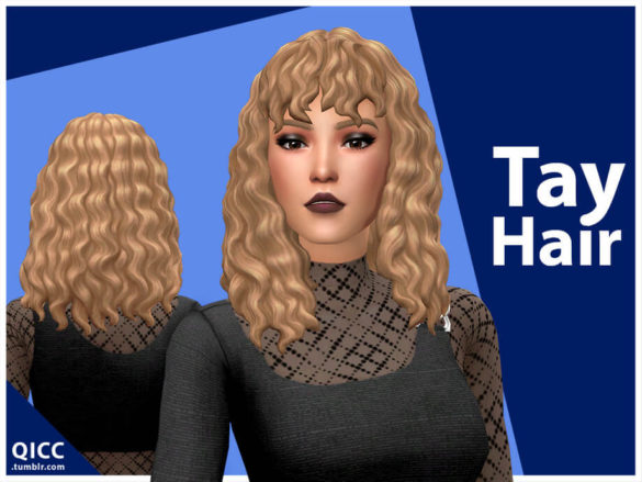 Sims 4 Tay Hair by qicc