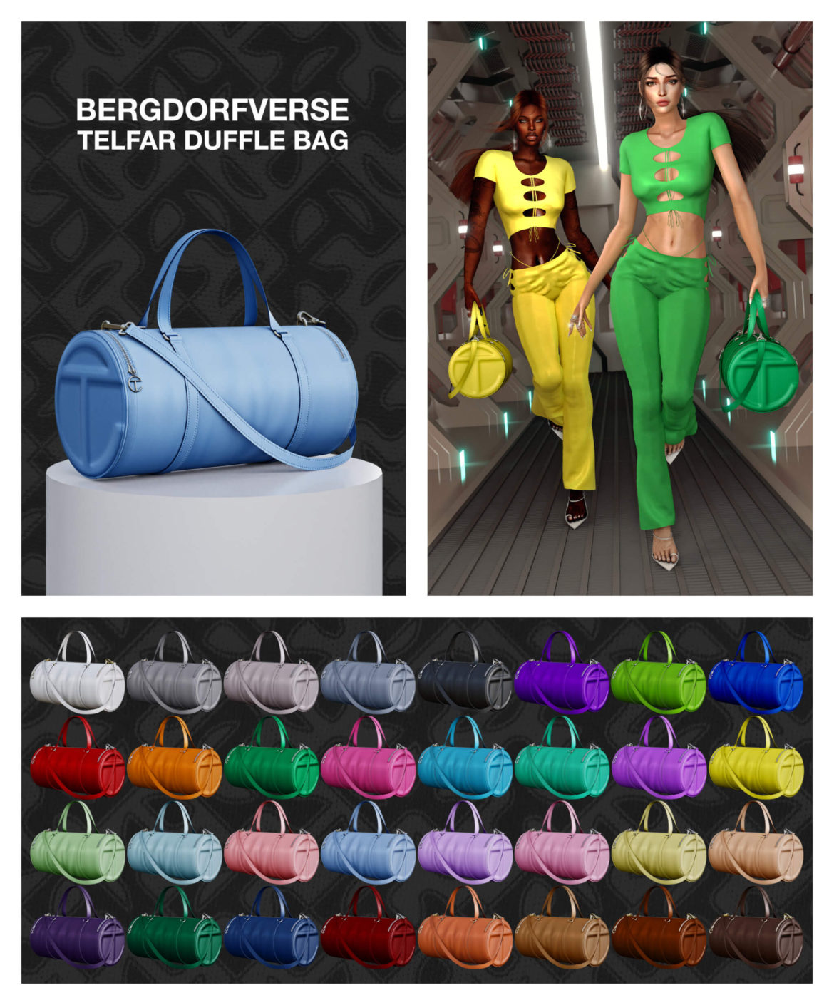 Sims 4 telfar duffle bag
