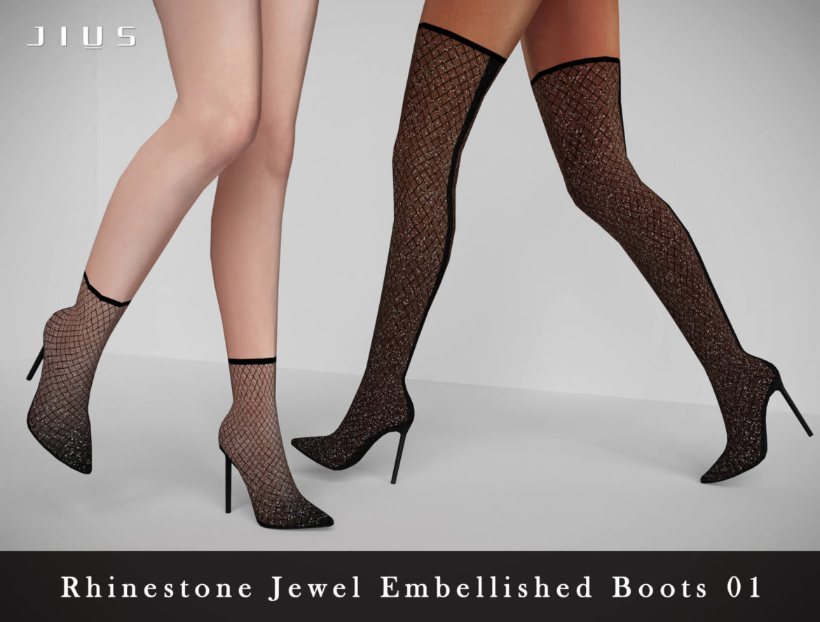 Sims 4 the boots collection part i jius rhinestone
