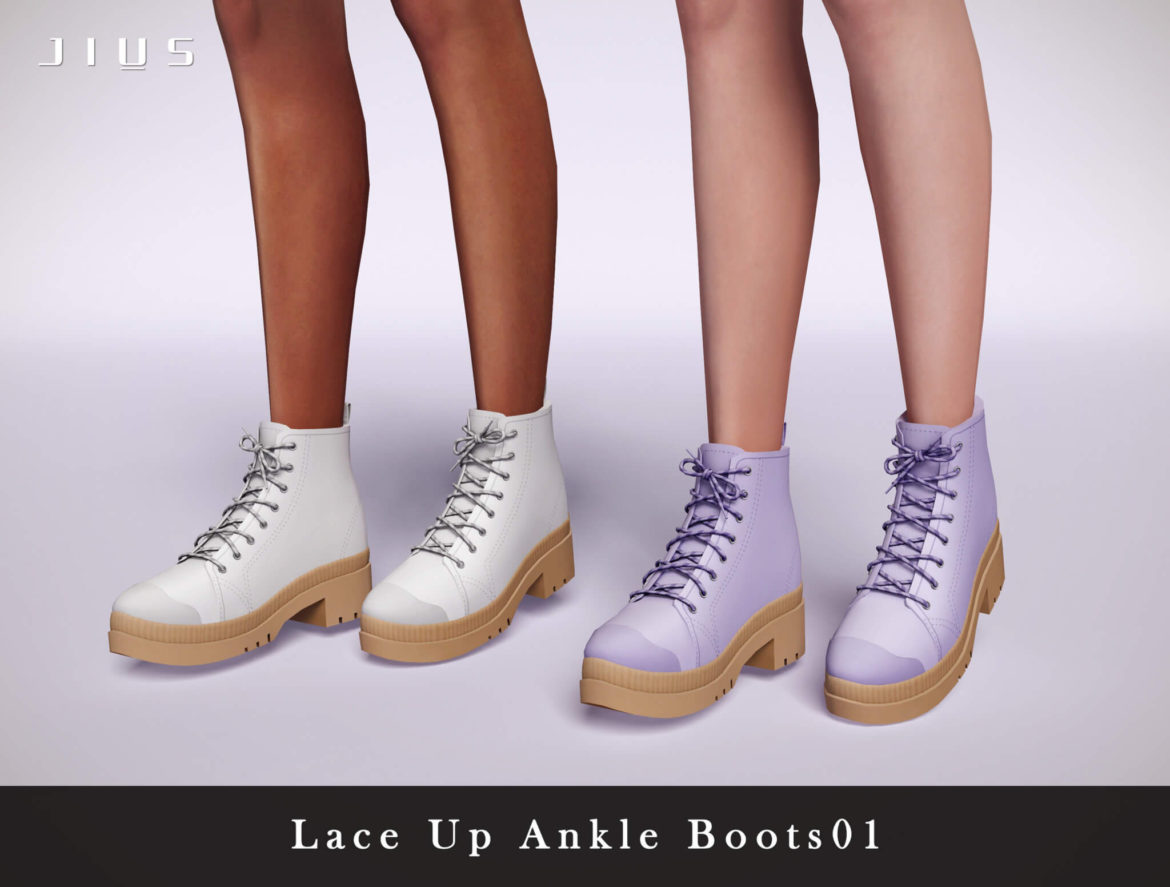 Sims 4 the boots collection part ii jiuslace up ankle