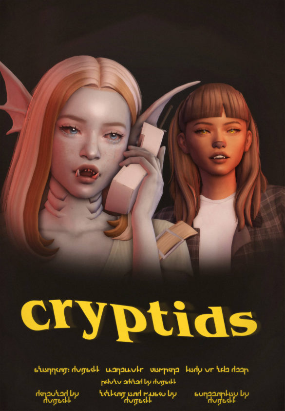 Sims 4 the cryptids pack a cc pack i made for halloween