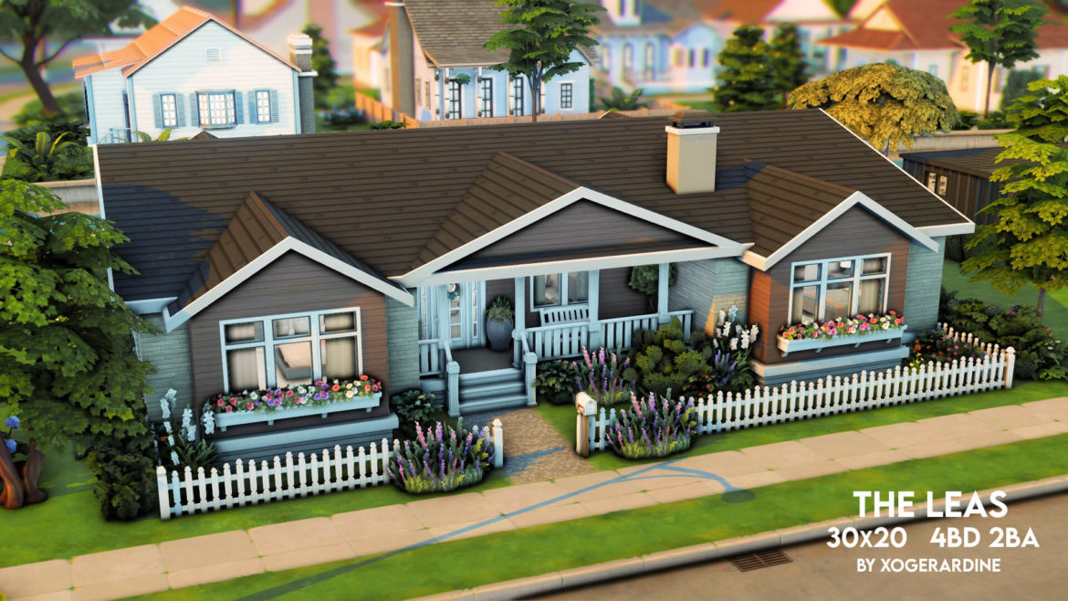 Sims 4 the leas simple family house