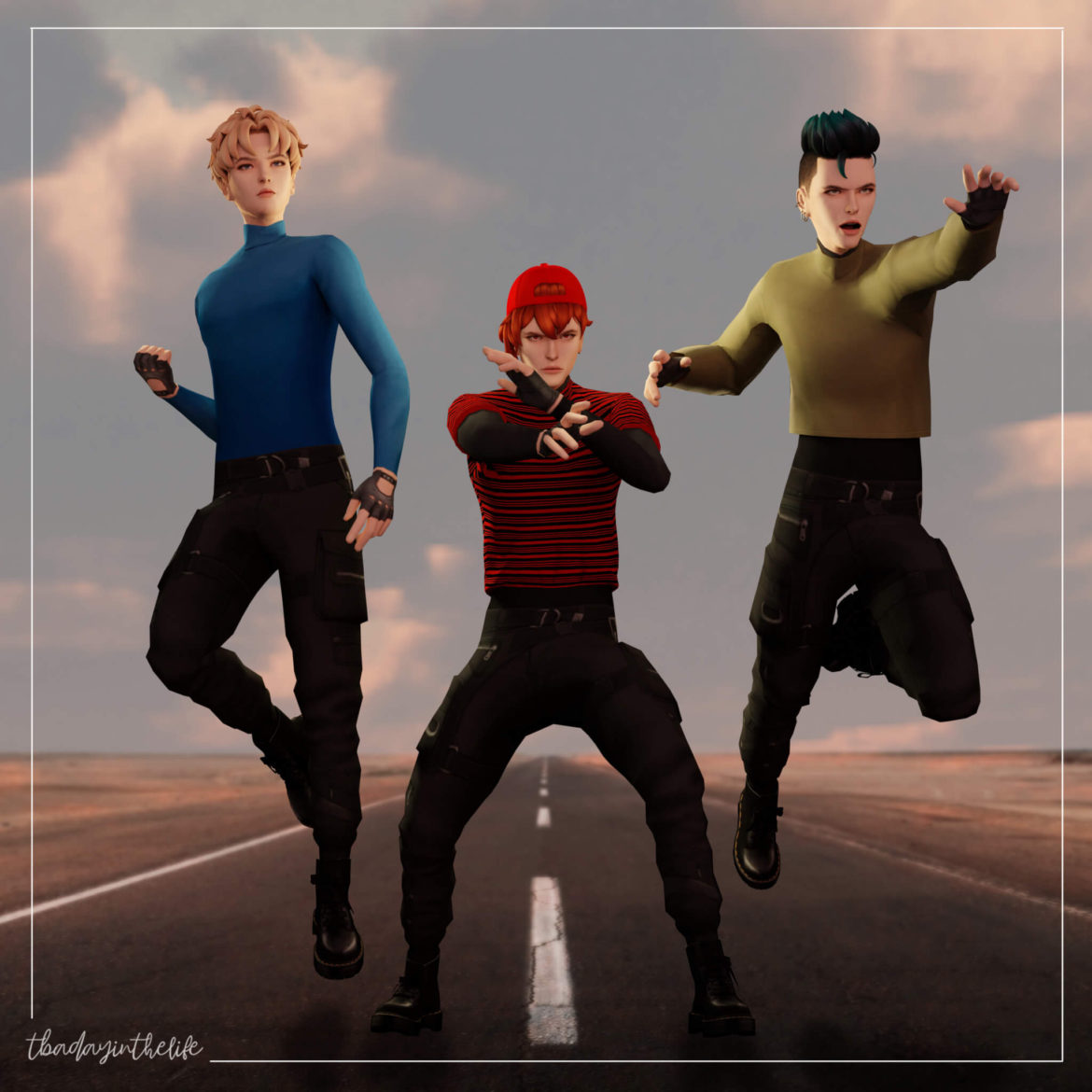 Sims 4 the troublemakers of the city hair 1 hair 2