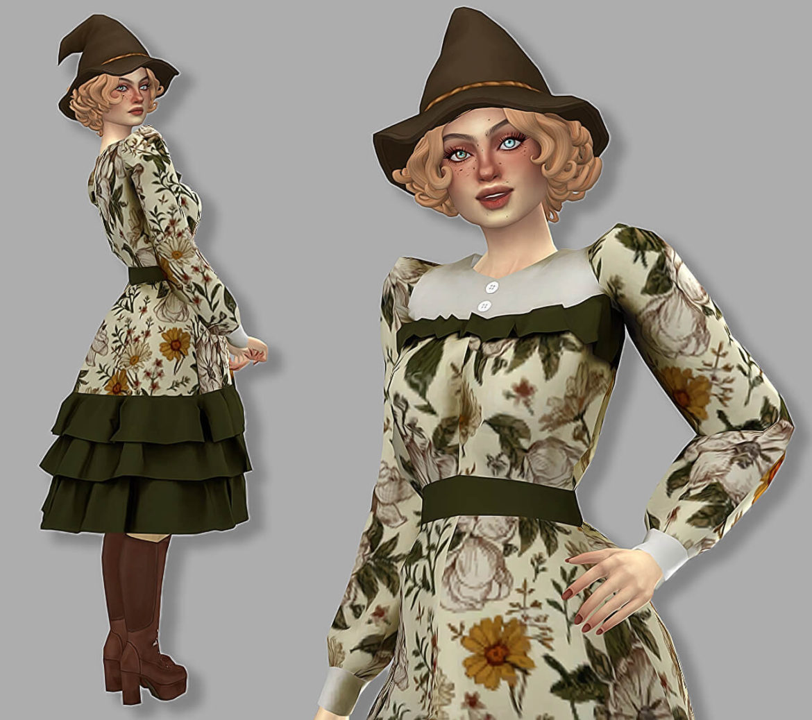 Sims 4 thirteen days of simblreen day 3 witch hair