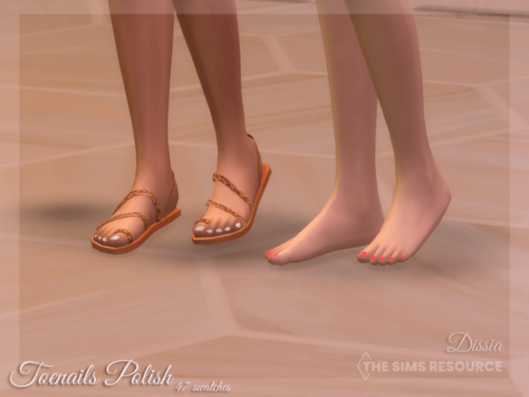 Sims 4 toenails polish
