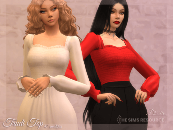 Sims 4 trudi top