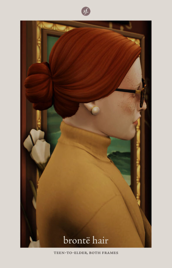 Sims 4 ts4 bront hair by sforzinda
