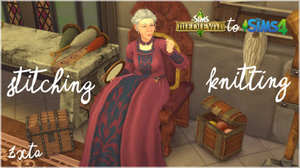 Sims 4 tsm to ts4 chests as cross stitching and knitting