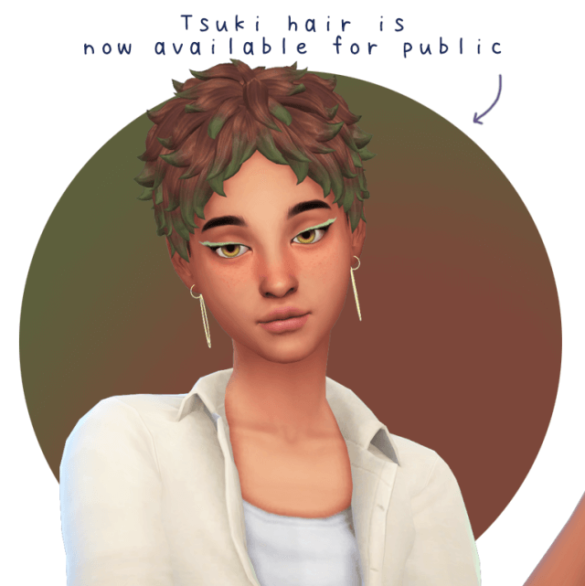 Sims 4 Tsukishima hair