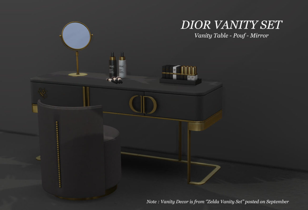 Sims 4 Vanity Set by Leo Sims