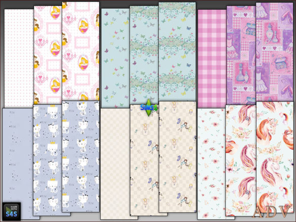 Sims 4 Wallpapers for girl rooms