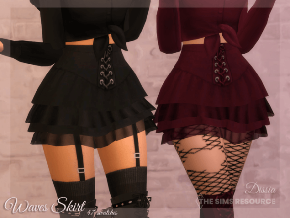 Sims 4 waves skirt