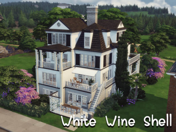 Sims 4 White Wine Shell