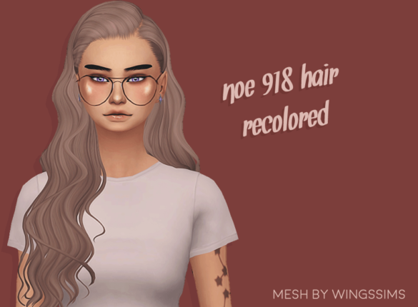 Sims 4 wingssims noe 918 hair recolored