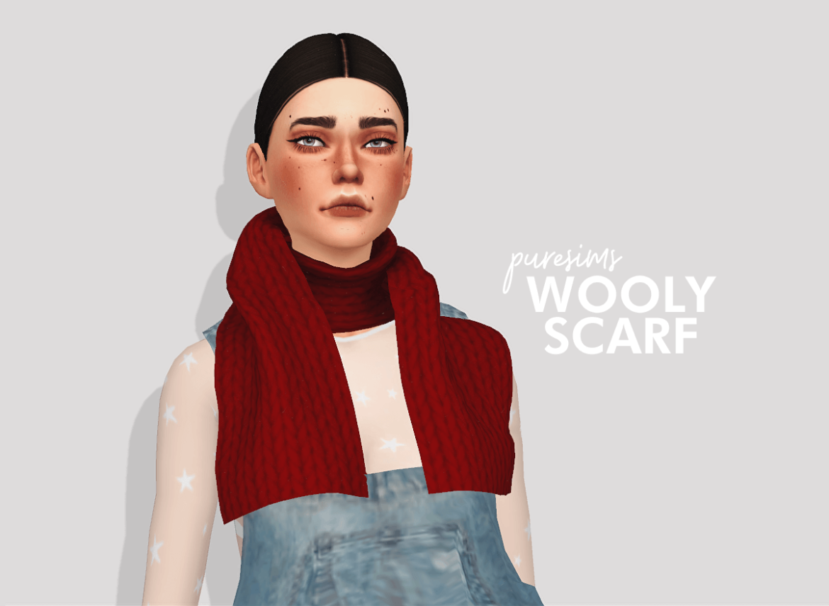 Sims 4 wooly scarf